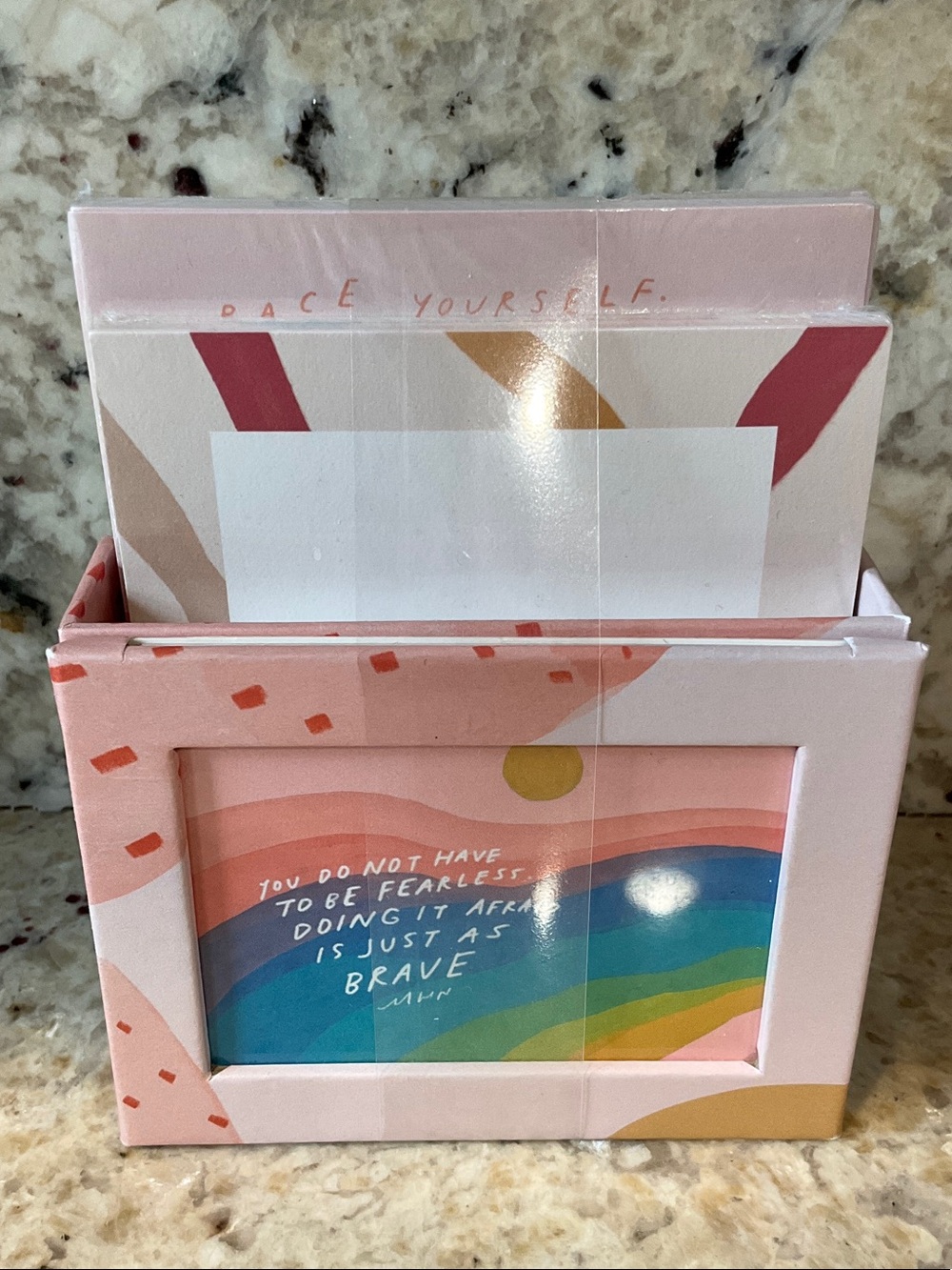 Notes caddy and Art Print Notes NWT